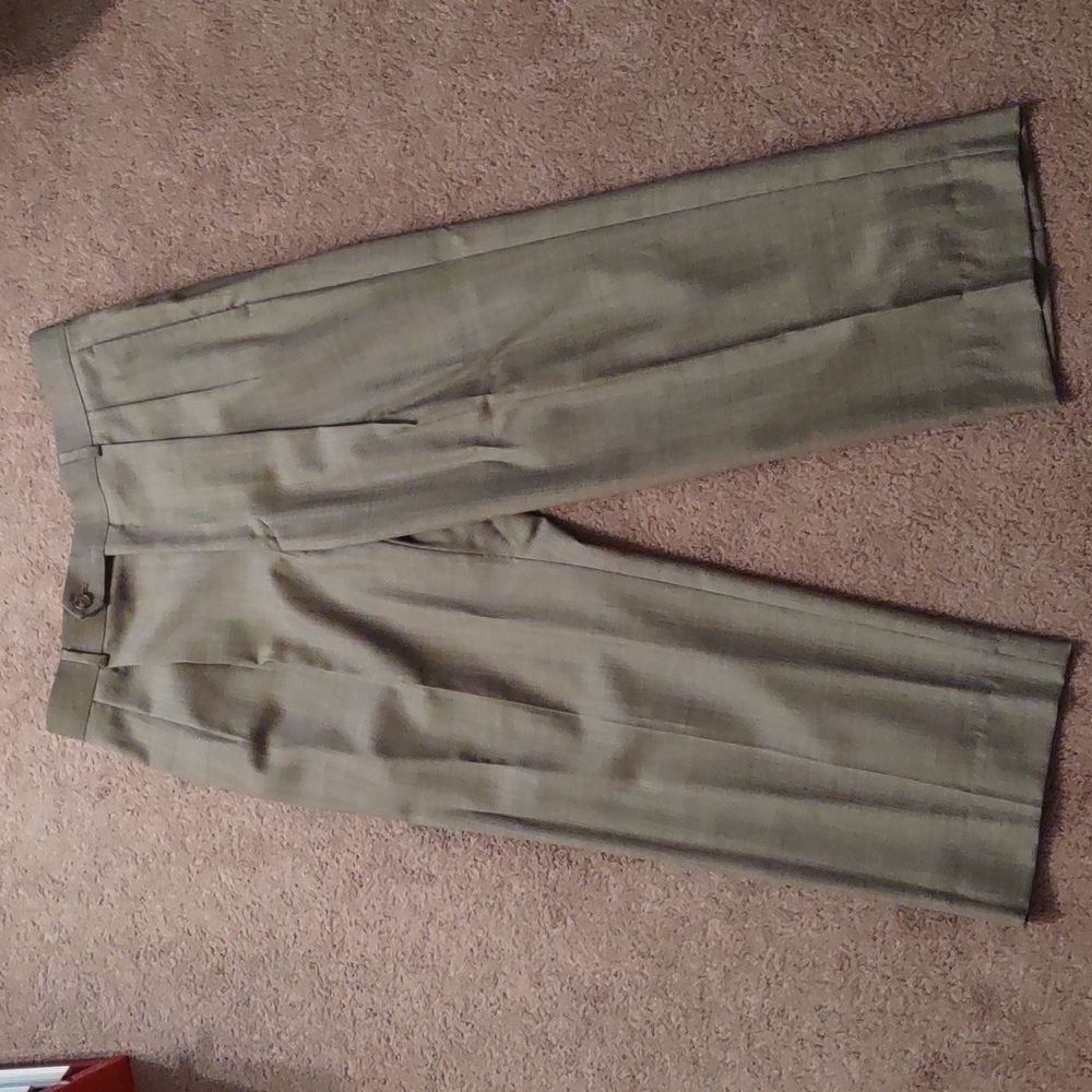 Bill Blass Menswear Tan Suit Jacket And Pants - Picture 7 of 9